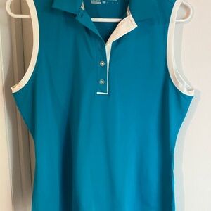 Nike Golf Teal Tank Top with White Accents